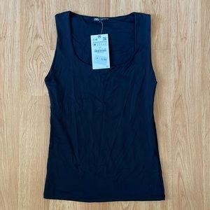 ZARA square neck tank top